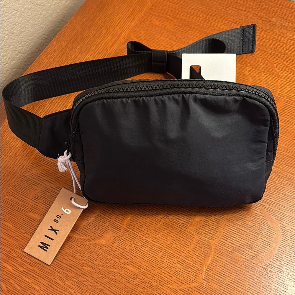 Mix No. 6 Black Belt Bag for Man or Woman